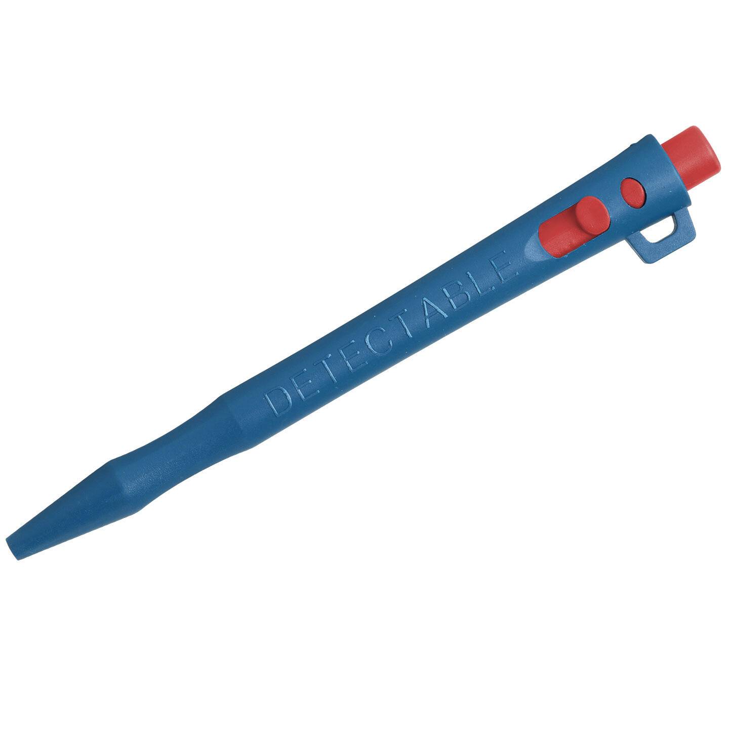 Detectable HD Retractable Pens - Cryo Ink (50er-Pack) - Schwarz-Blau-Lanyard-0