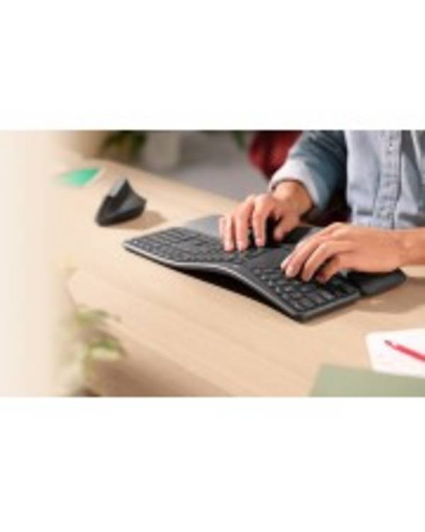 Logitech ERGO K860 Tastatur kabellos 2,4 GHz Bluetooth 5.0 Gesamtnordisch