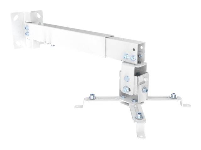 Schwaiger Beamer-Wandhalterung Höhe 430-650mm Max.20KG Weiß-0