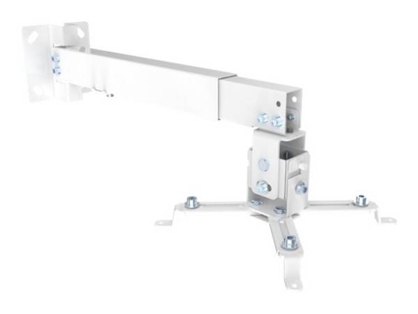 Schwaiger Beamer-Wandhalterung Höhe 430-650mm Max.20KG Weiß
