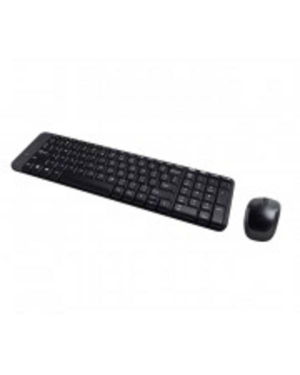 Logitech Wireless Combo MK220 Tastatur-und-Maus-Set kabellos 2,4 GHz Italienisch Dunkelgrau