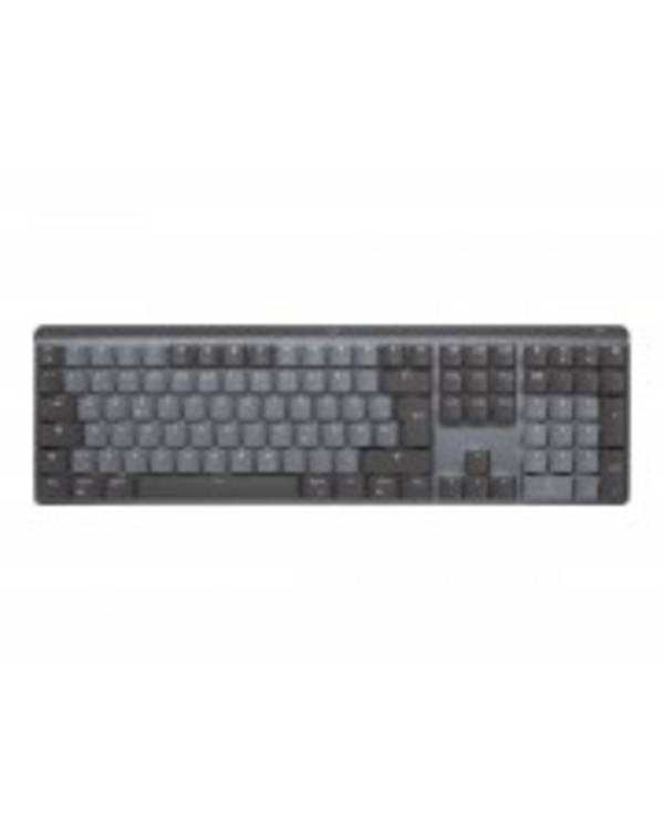 Logitech MX Tastatur QWERTY hinterleuchtet kabellos Bluetooth LE US International Linear Graphite