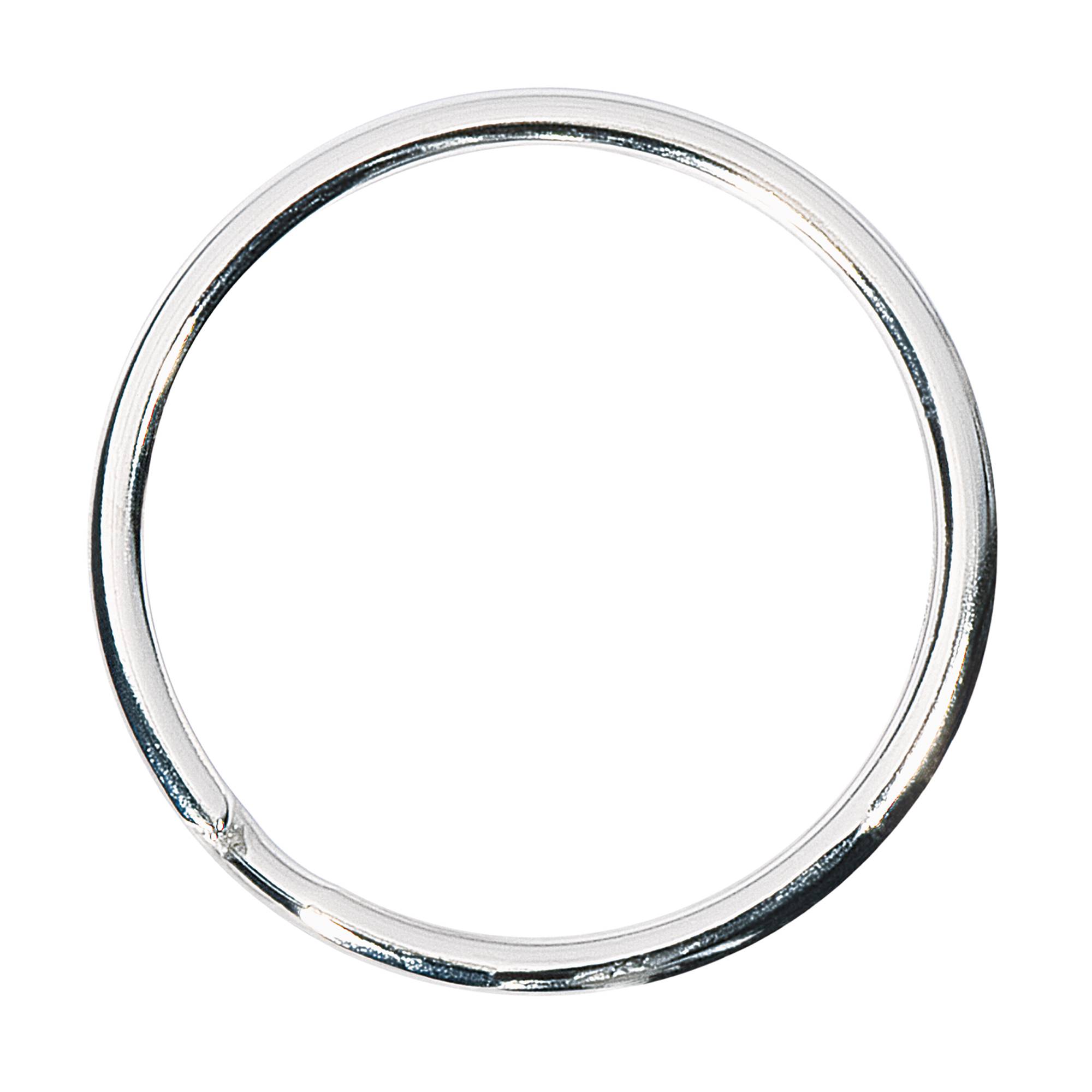 Schlüsselring 38mm Metall silber 100 St./Pack.-0