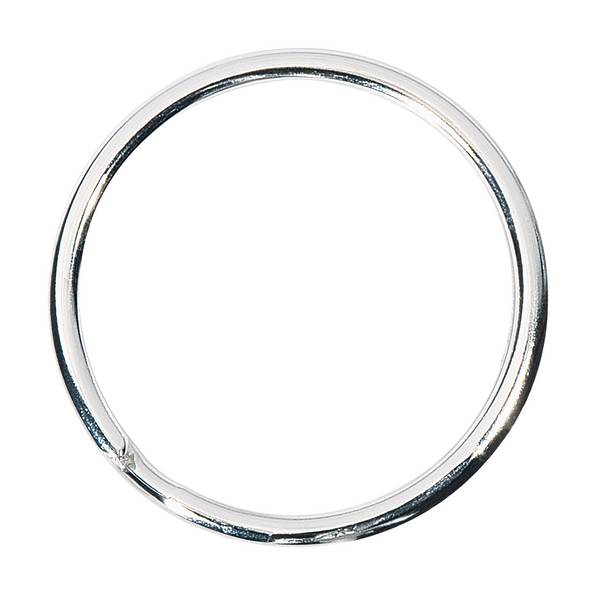 Schlüsselring 38mm Metall silber 100 St./Pack.