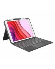 Logitech Combo Touch Tastatur und Foliohülle mit Trackpad hintergrundbeleuchtet Apple Smart connector QWERTY-0