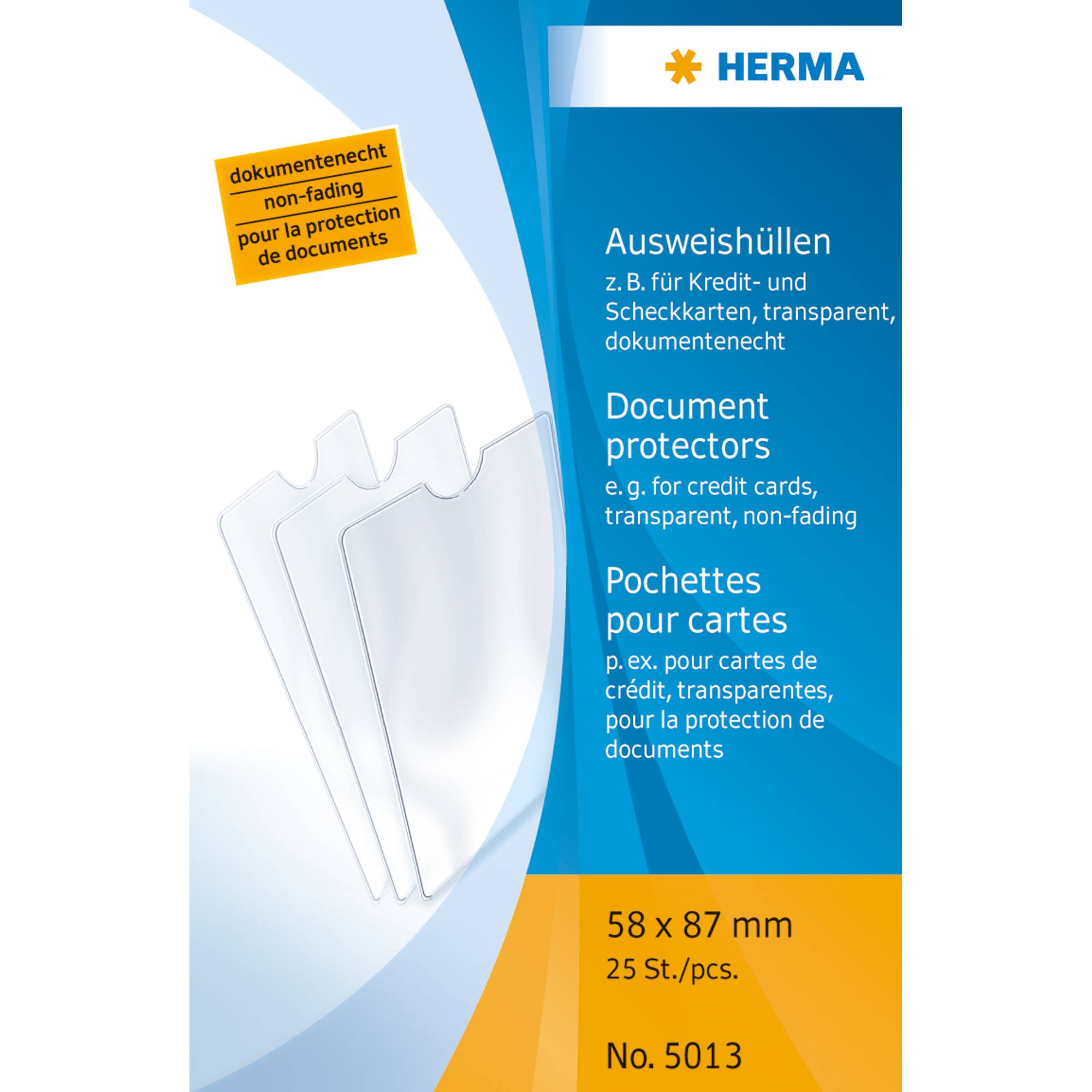 Ausweishülle 58x87mm PP tr 25 St./Pack.-1