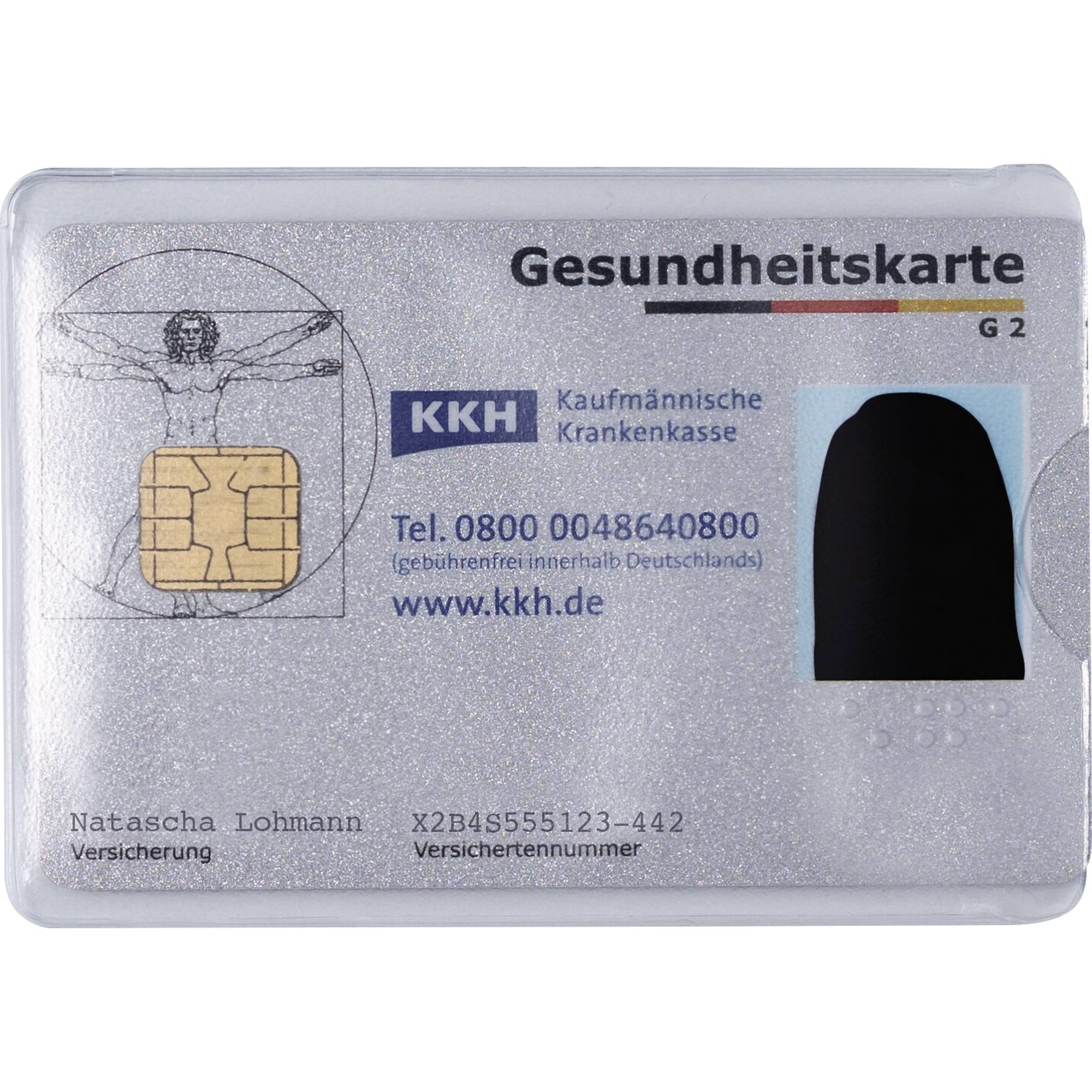 Ausweishülle 58x87mm PP tr 25 St./Pack.-2