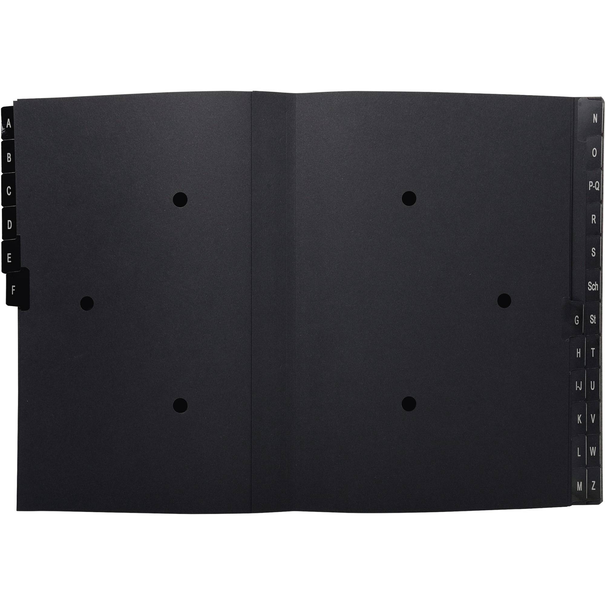 Pultordner oeco A-Z 24tlg schwarz-1