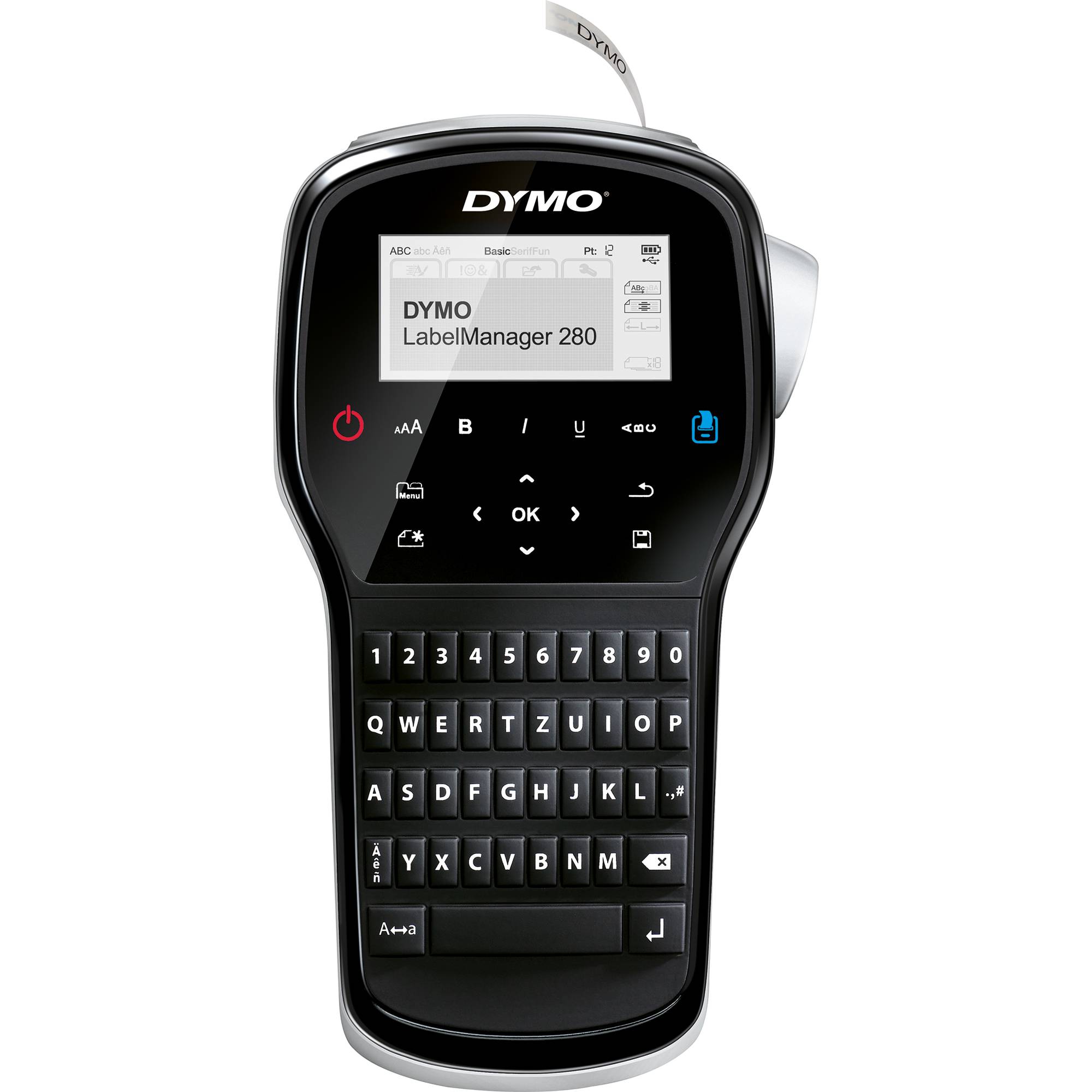 DYMO LabelManager 280 Beschriftungsgerät Geeignet für Schriftband: D1 6 mm, 9 mm, 12 mm-2