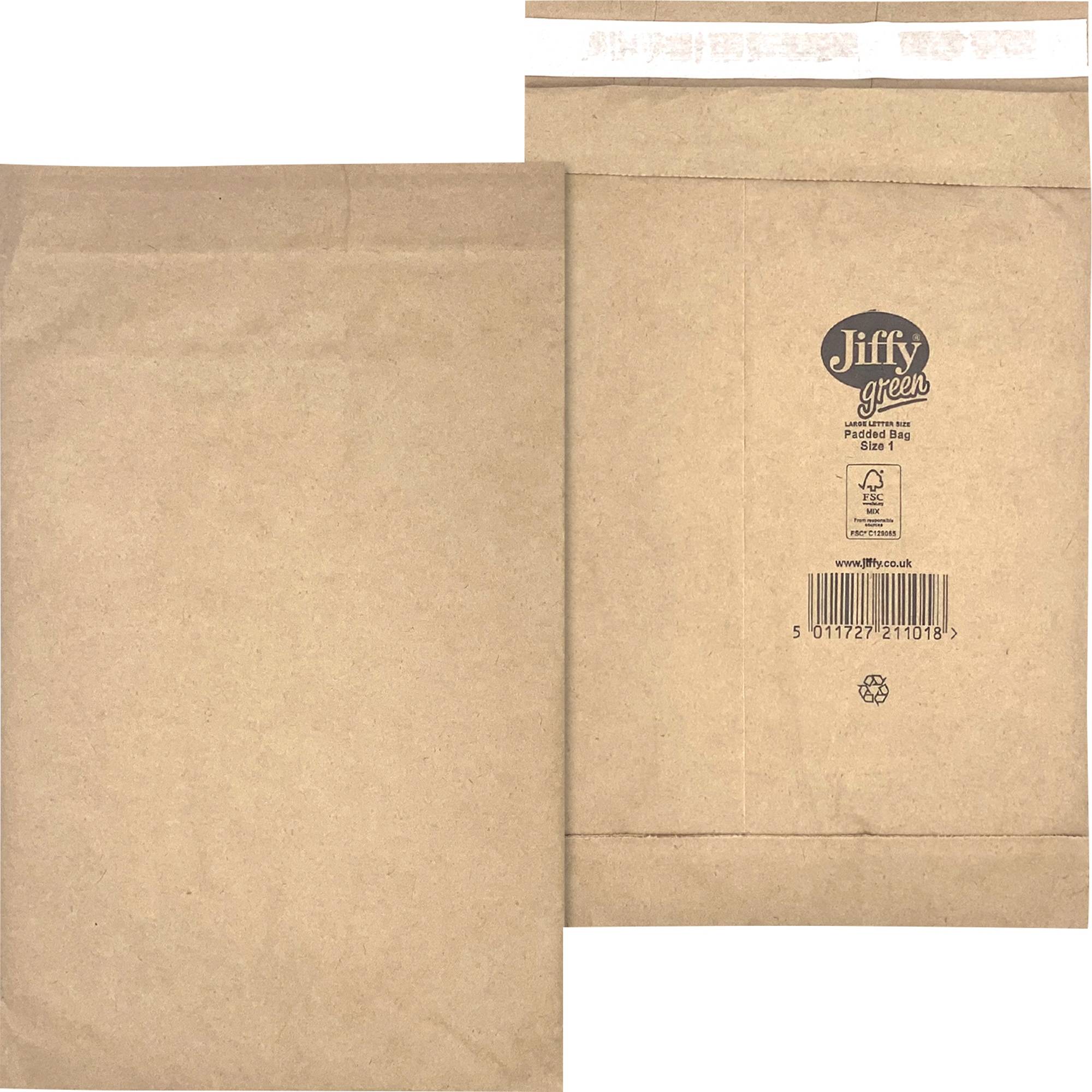 Papierpolstertasche Nr. 1 br 100 St./Pa-0