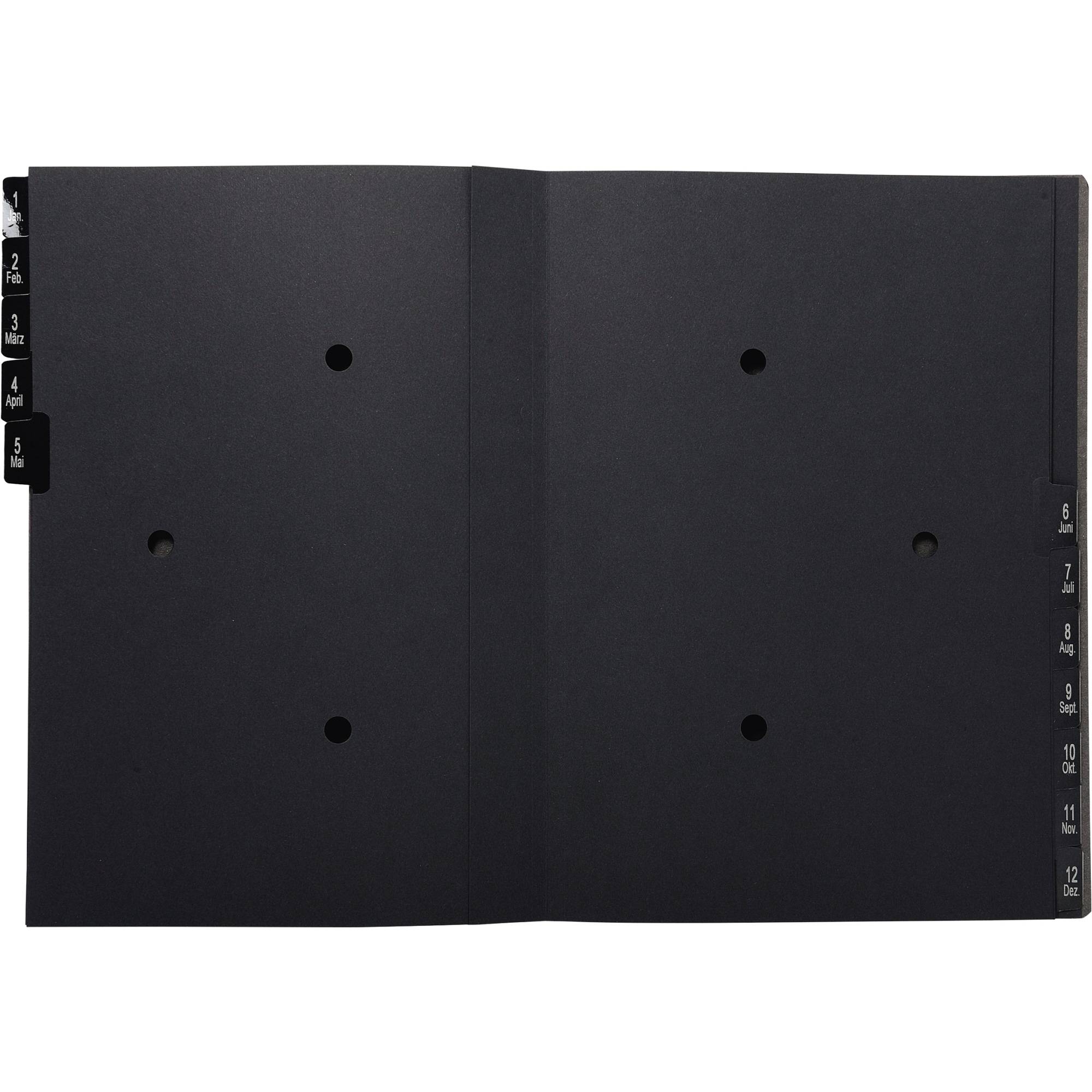 Pultordner oeco 1-12 12tlg schwarz-1