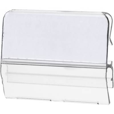 HAN Karteireiter 9001 35x15mm Hart-PVC transparent 10 St./Pack.