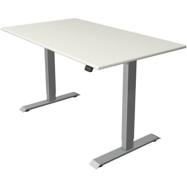 Sitz-/Stehtisch Move 1 elektr. höhenverstellbar bis 123cm BxT 140x80cm weiß/silber-0