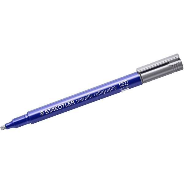 STAEDTLER Permanent-Marker metallic calligraphy, silber (57890702)-1