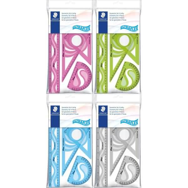 Geometrieset ultraflex Kunststoff farbig sortiert 4-teilig-0