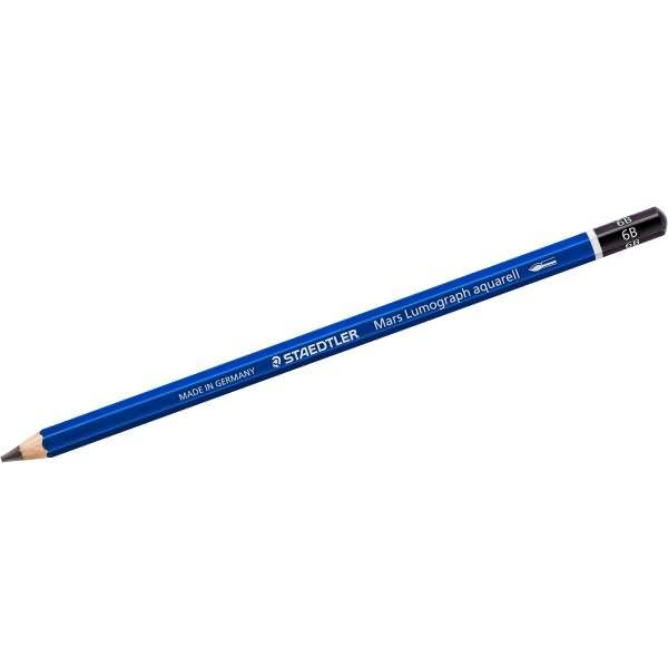 Aquarellstift Mars Lumograph aquarell 6B schwarz-0