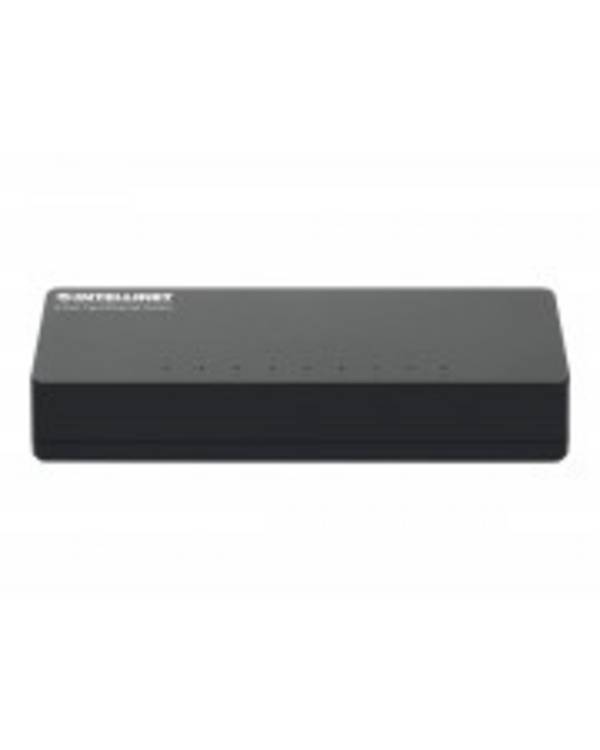 Intellinet 8-Port Fast Ethernet Switch Desktop-Format Kunststoffgehäuse IEEE 802.3az Energy