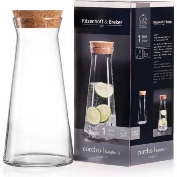Ritzenhoff & Breker Glaskaraffe "CORCHO", 1,0 l (6455795)