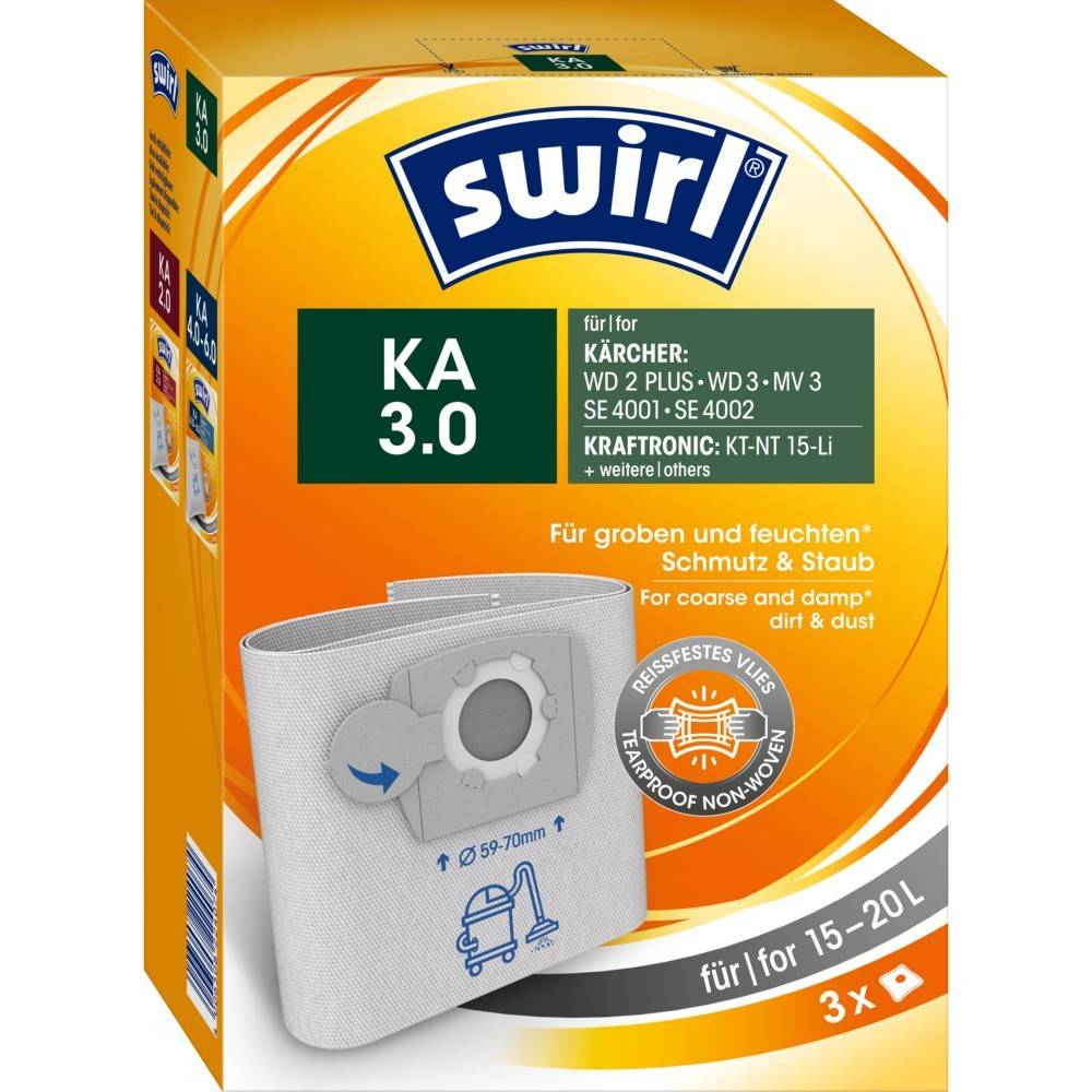 MELITTA - MELI Swirl KA 3.0 KÄ 3 f. Nass-Trockensauger Kärcher