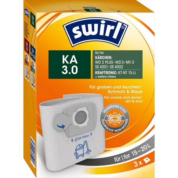 MELITTA - MELI Swirl KA 3.0 KÄ 3 f. Nass-Trockensauger Kärcher