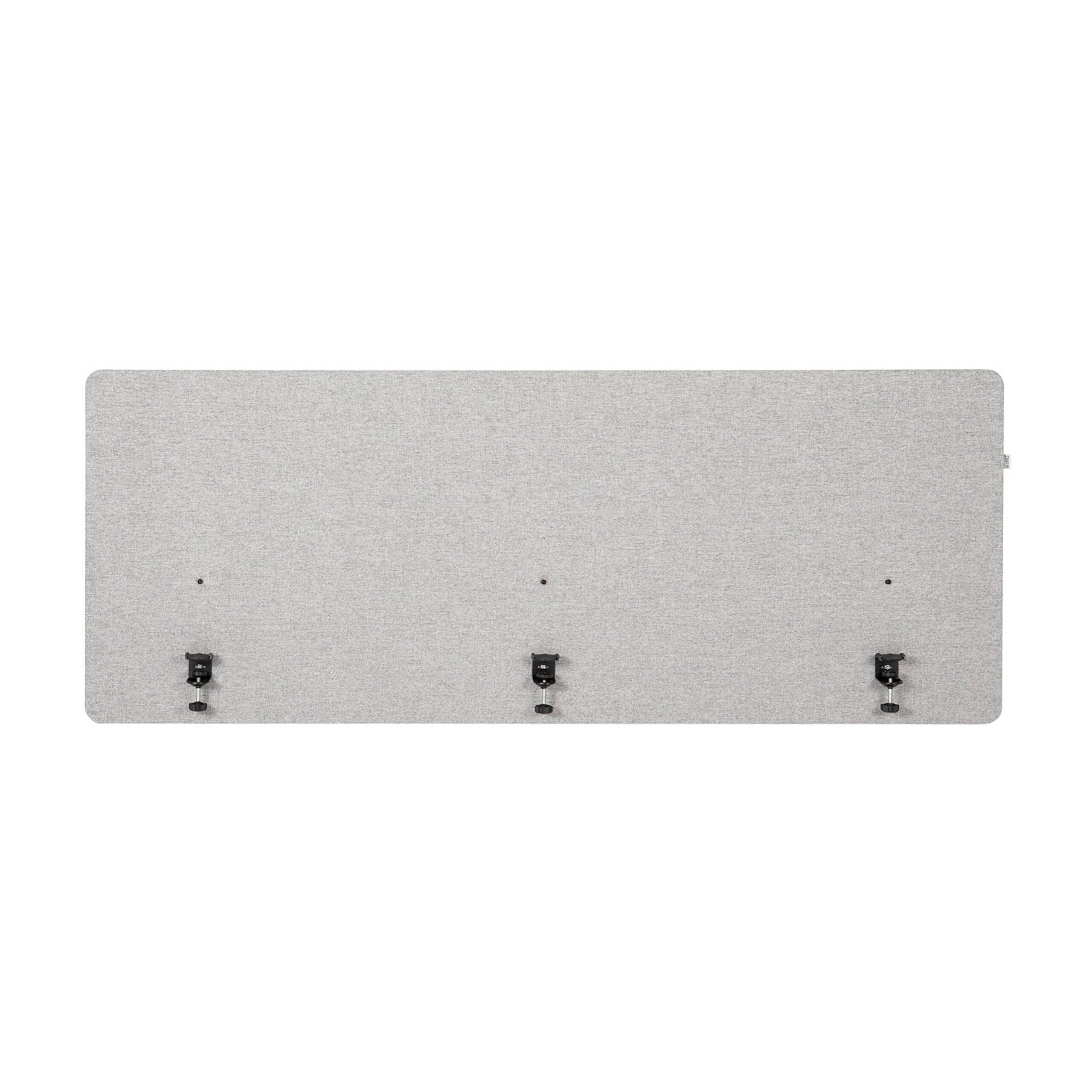 Akustik Tischtrennwand FLEXMIUT D 180 cm hellgrau hjh OFFICE-2