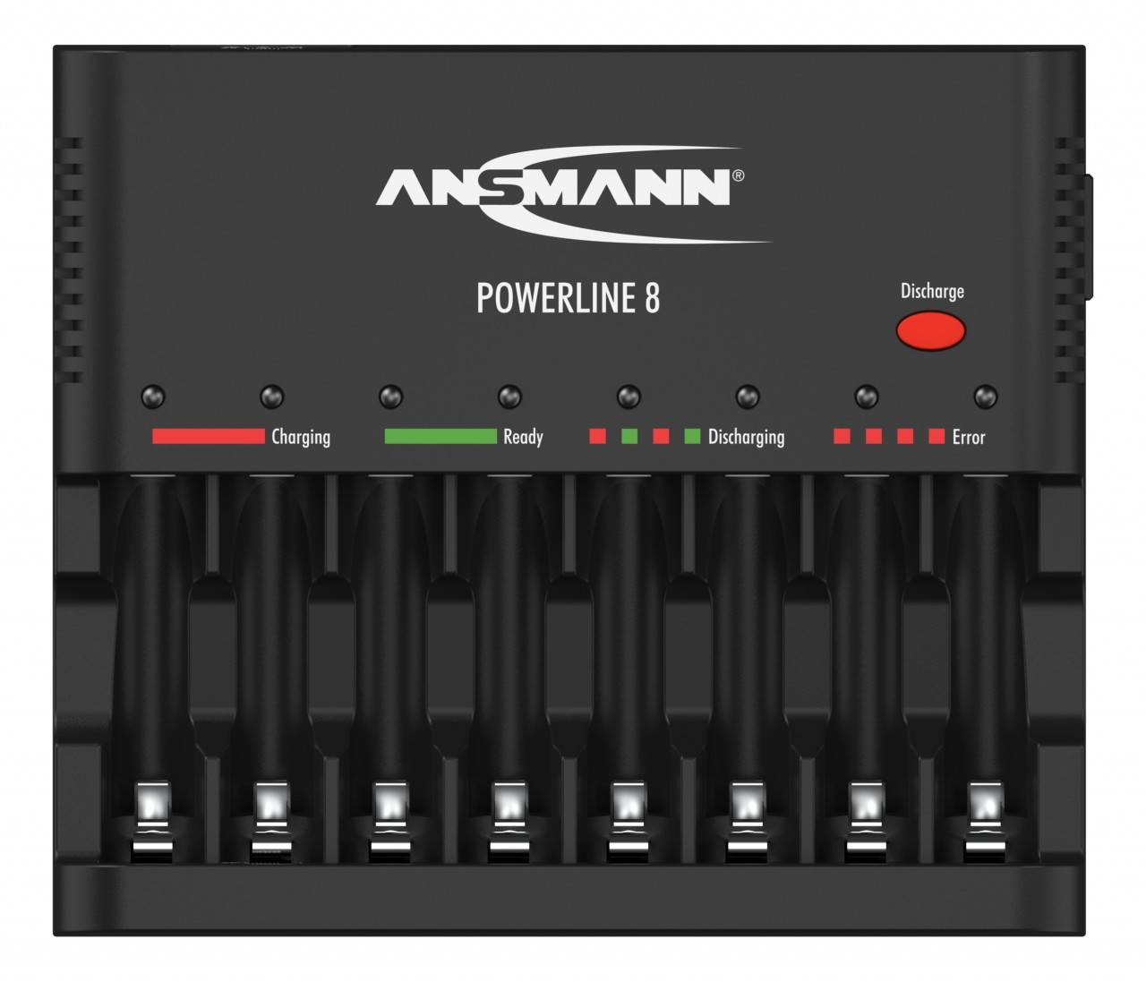Ansmann Powerline 8 für 1-8 AA / AAA Akkus , ohne USB-Ladebuchse 1001-0006-0