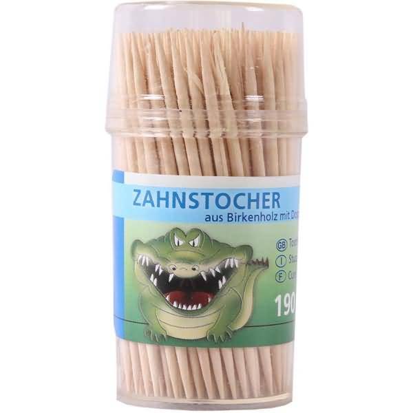 Zahnstocher Bio lose 65mm Holz Dose VE=190 Stück-0