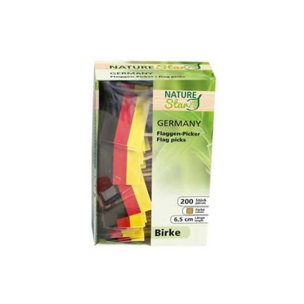 Flaggenpicker Bio Germany 65mm Holz VE=200 Stück-0