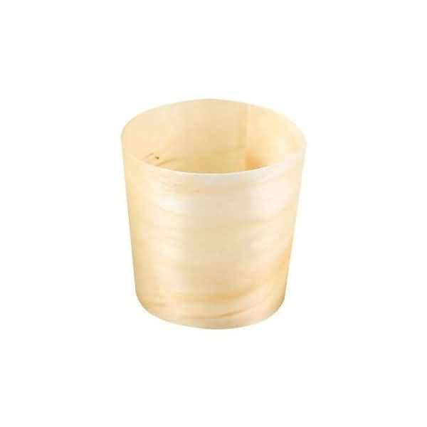 Fingerfood-Schalen Bio rund DMxH 45x45mm Holz VE=50 Stück-0