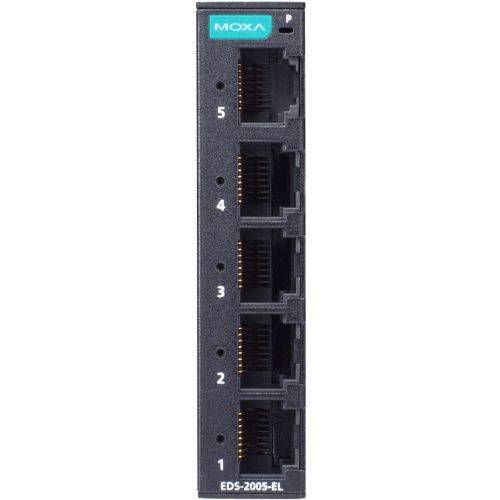 Unmanaged Fast-Ethernet-Switch 5x 10/100BaseT(X)-Ports (Betriebstemperatur -10 bis 60°C) EDS-2-1
