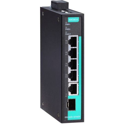 4-Ports-Ethernet-Switch (unmanaged) 10/100/1000BaseT (X) -Anschlüssen & 1 kombinierten 10/100/-0