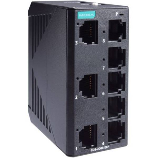 8-Port-Ethernet-Switch (unmanaged) 10 / 100BaseT (X) -Anschlüssen, 12/24/48 Stromeingang & Kun