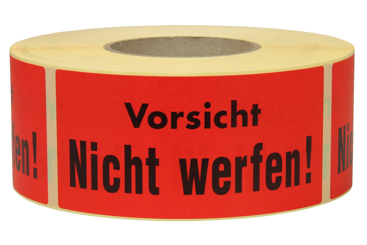 Warnetiketten, 145 x 70 mm, aus Papier, mit Aufdruck, "Nicht werfen"-0