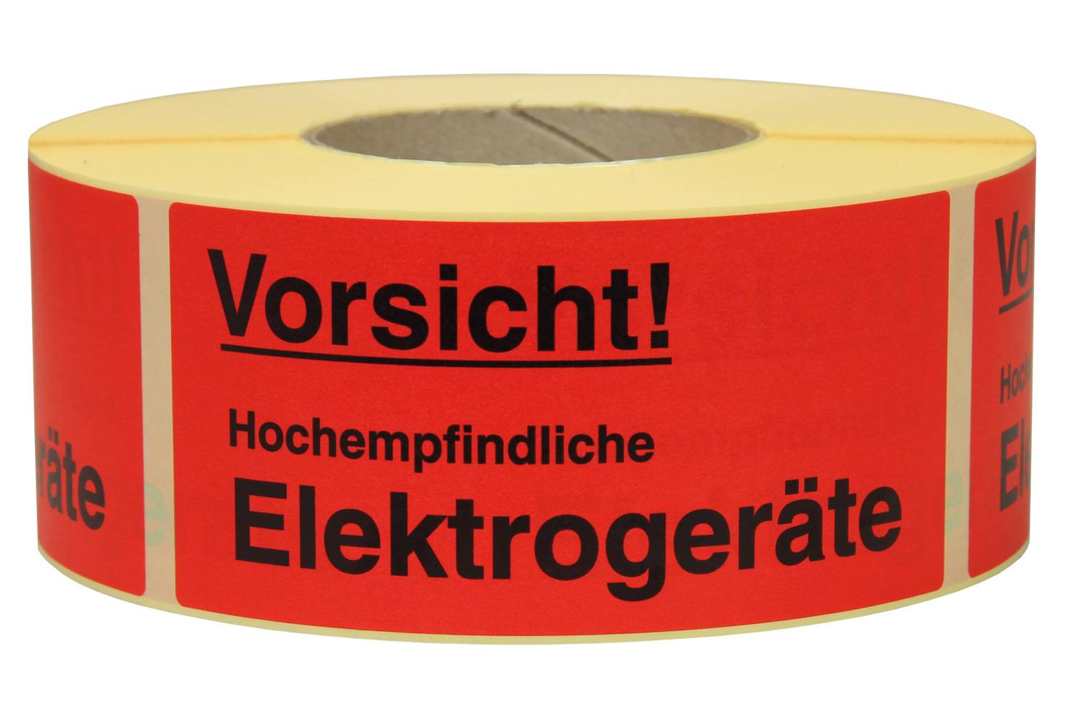 Warnetiketten, 145 x 70mm, aus Papier, mit Aufdruck "Empfindliche Elektrogeräte"-0