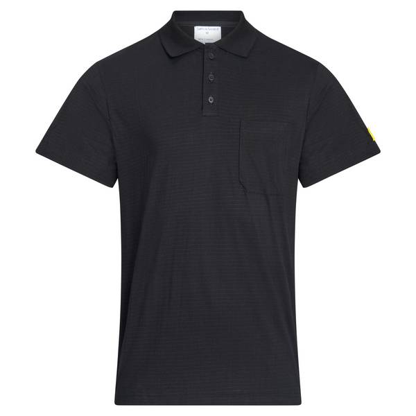 ESD-Poloshirt mit Brusttasche, 150g/m², schwarz, 3XL