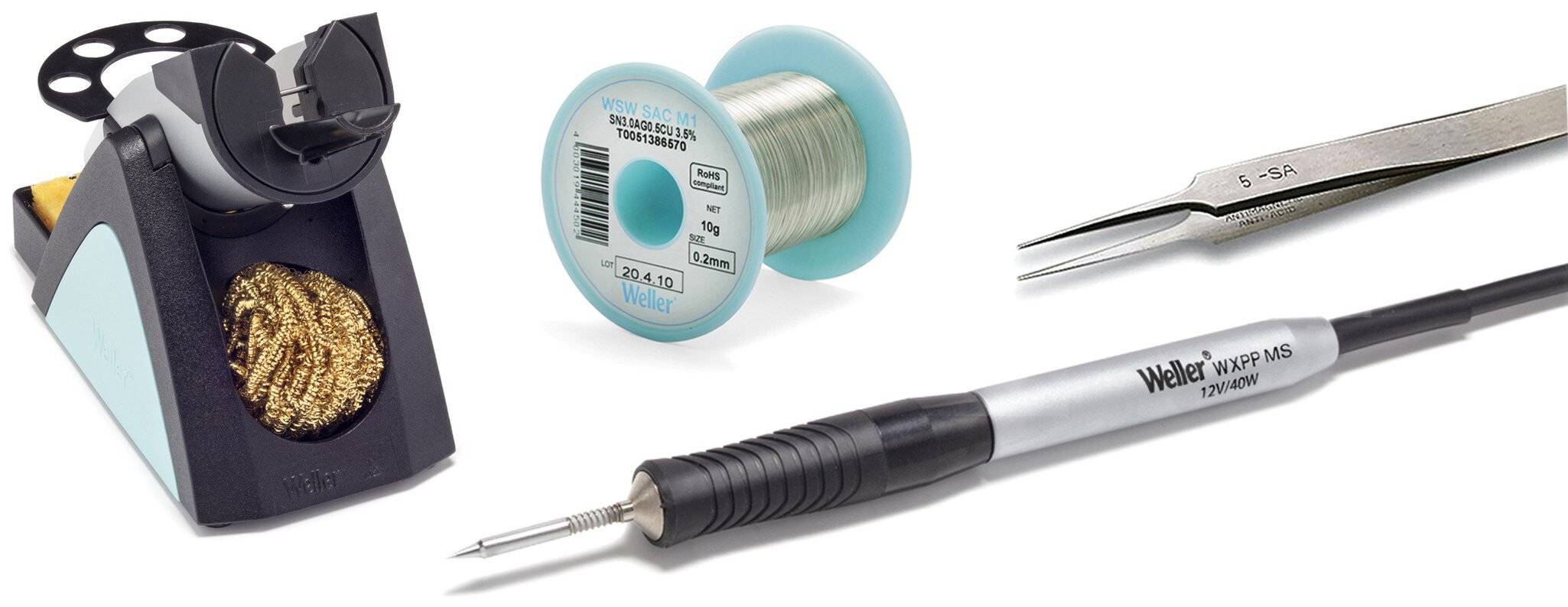WXPP MS Set, Lötkolben für Miniaturarbeiten unter Mikroskop, 40 W, Active-Tip Technologie-0