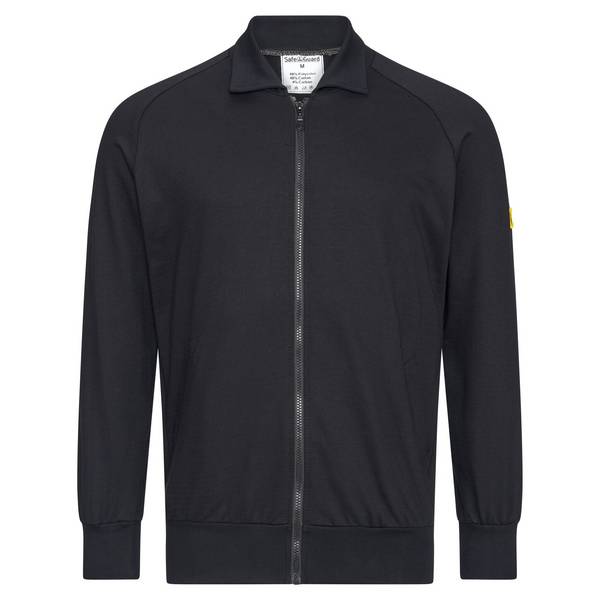 ESD-Sweatjacke mit Zip, 260g/m², schwarz, XXL