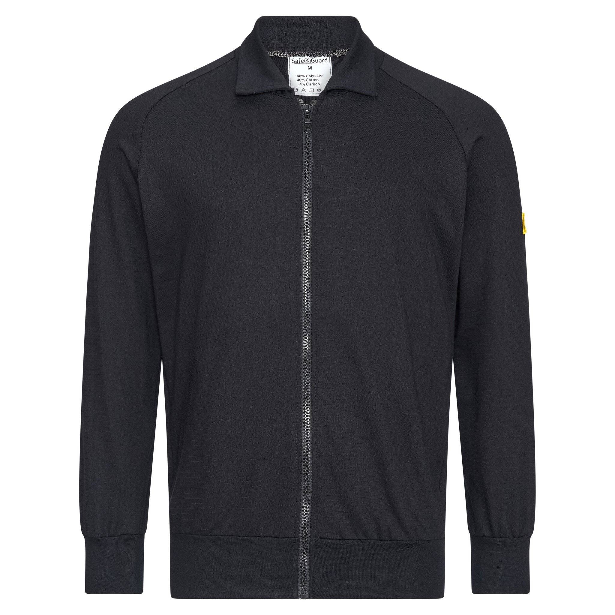ESD-Sweatjacke mit Zip, 260g/m², schwarz, M-0