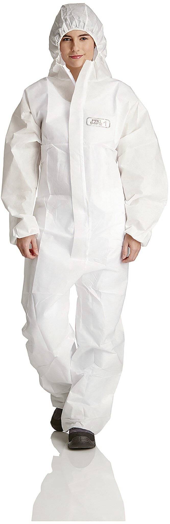 Schutzanzug ProSafe® 1 PS1-3XL Größe XXXL Farbe weiß Ausführung ohne Füßlinge-0