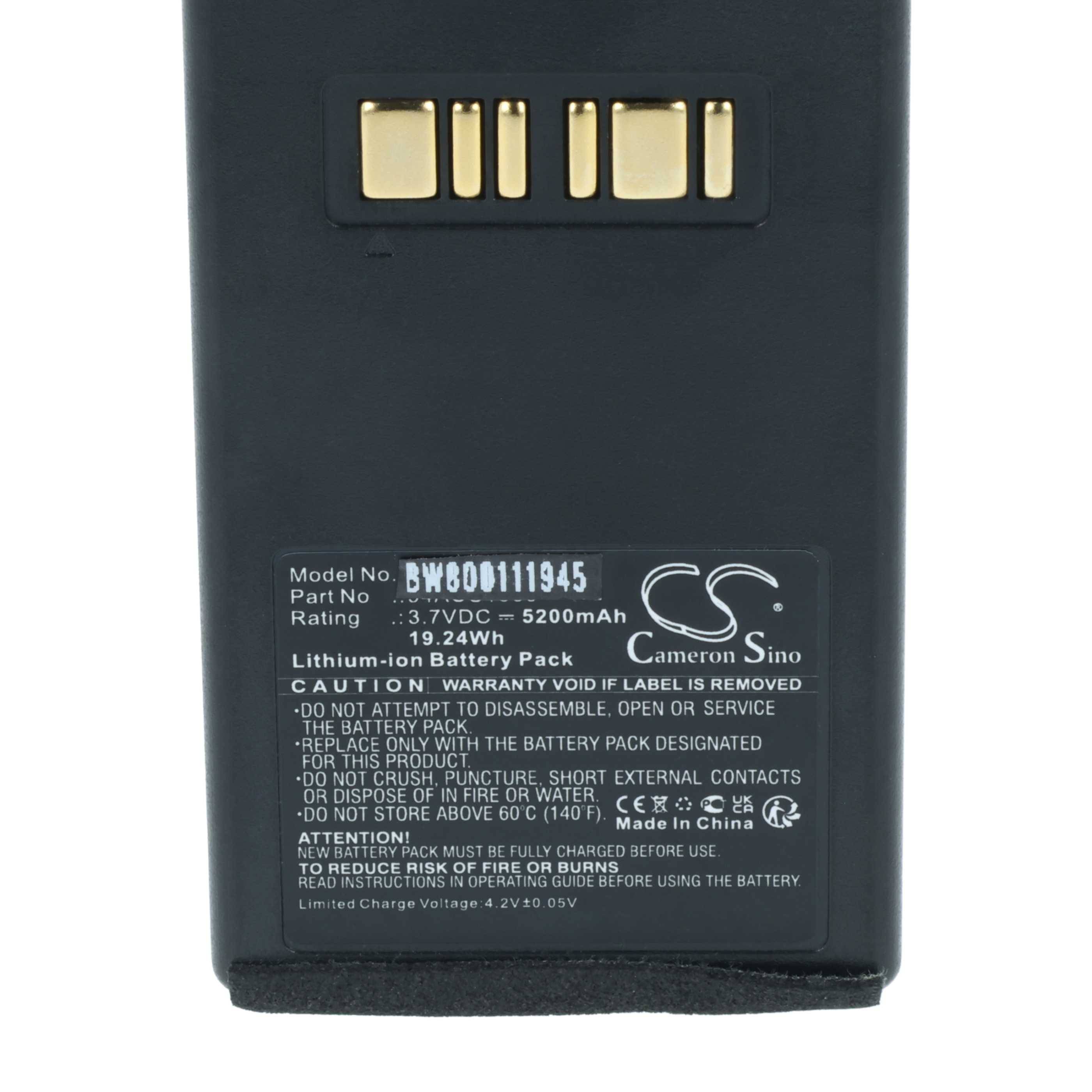 vhbw Akku Ersatz für Datalogic 94ACC1386 | BT-26, BT-10 für Barcodescanner POS (5200 mAh, 3,7 V, Li-Ion)-3