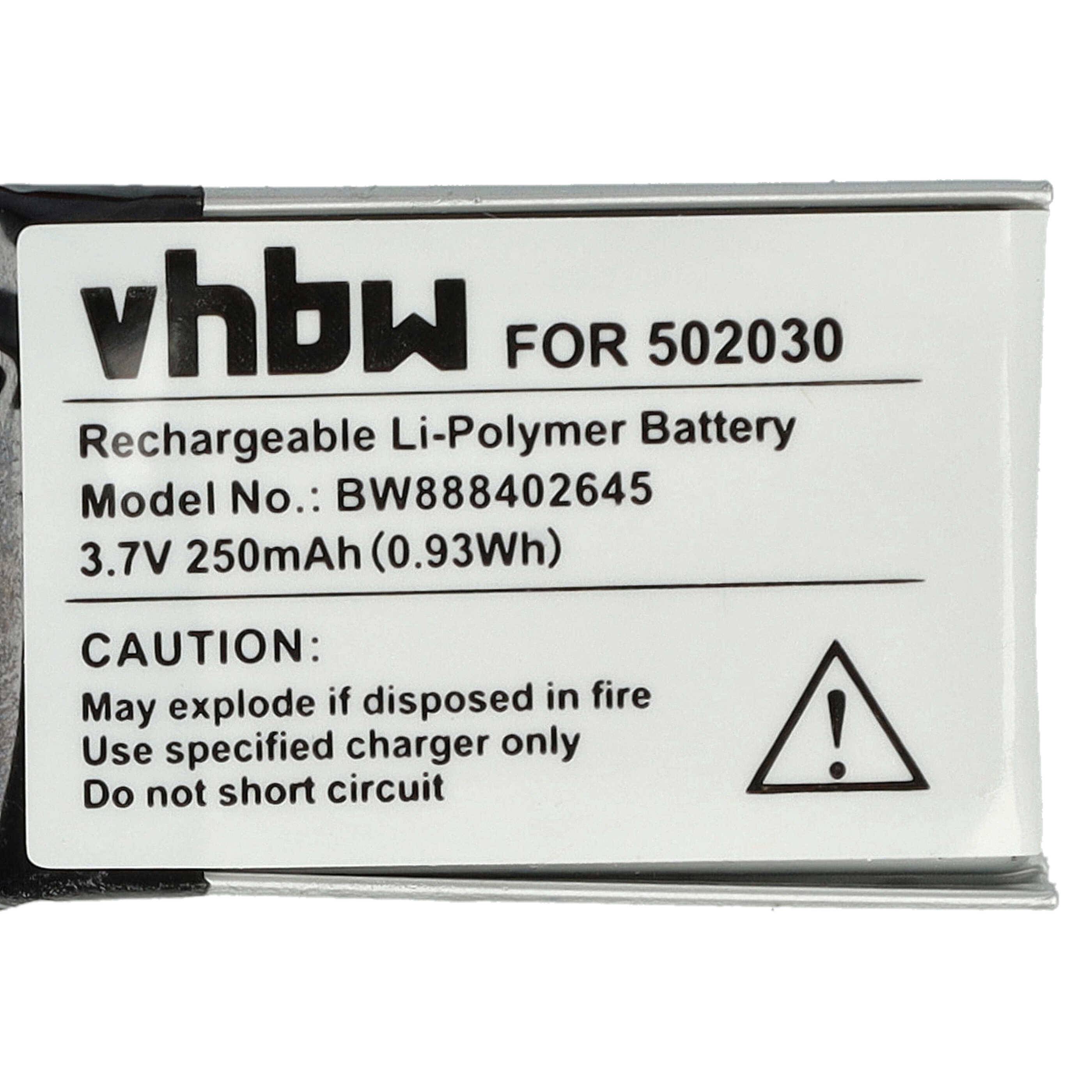 vhbw Akku Ersatz für Bosch 502030 für GPS Fahrradcomputer Radcomputer (250 mAh, 3,7 V, Li-Polymer)-4
