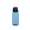 Trinkflasche "School", 400 ml, transluzent-blau/schwarz