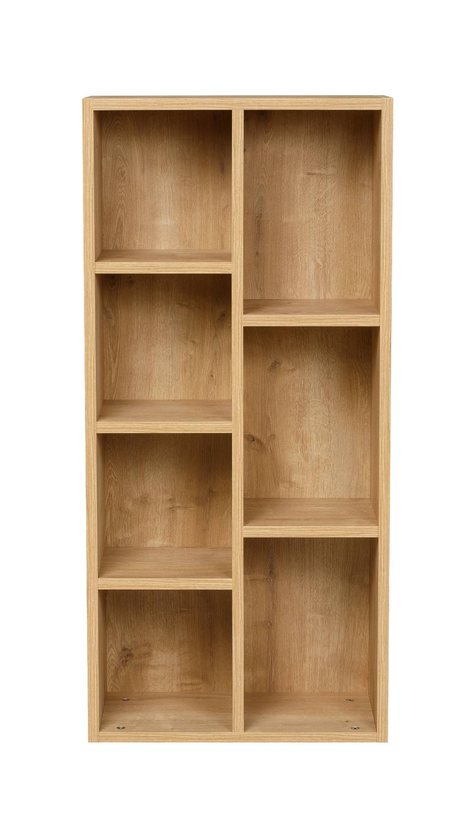 Bücherregal mit 7 Fächern, Saphir Eiche Dekor, 49,5x24x106 cm-2