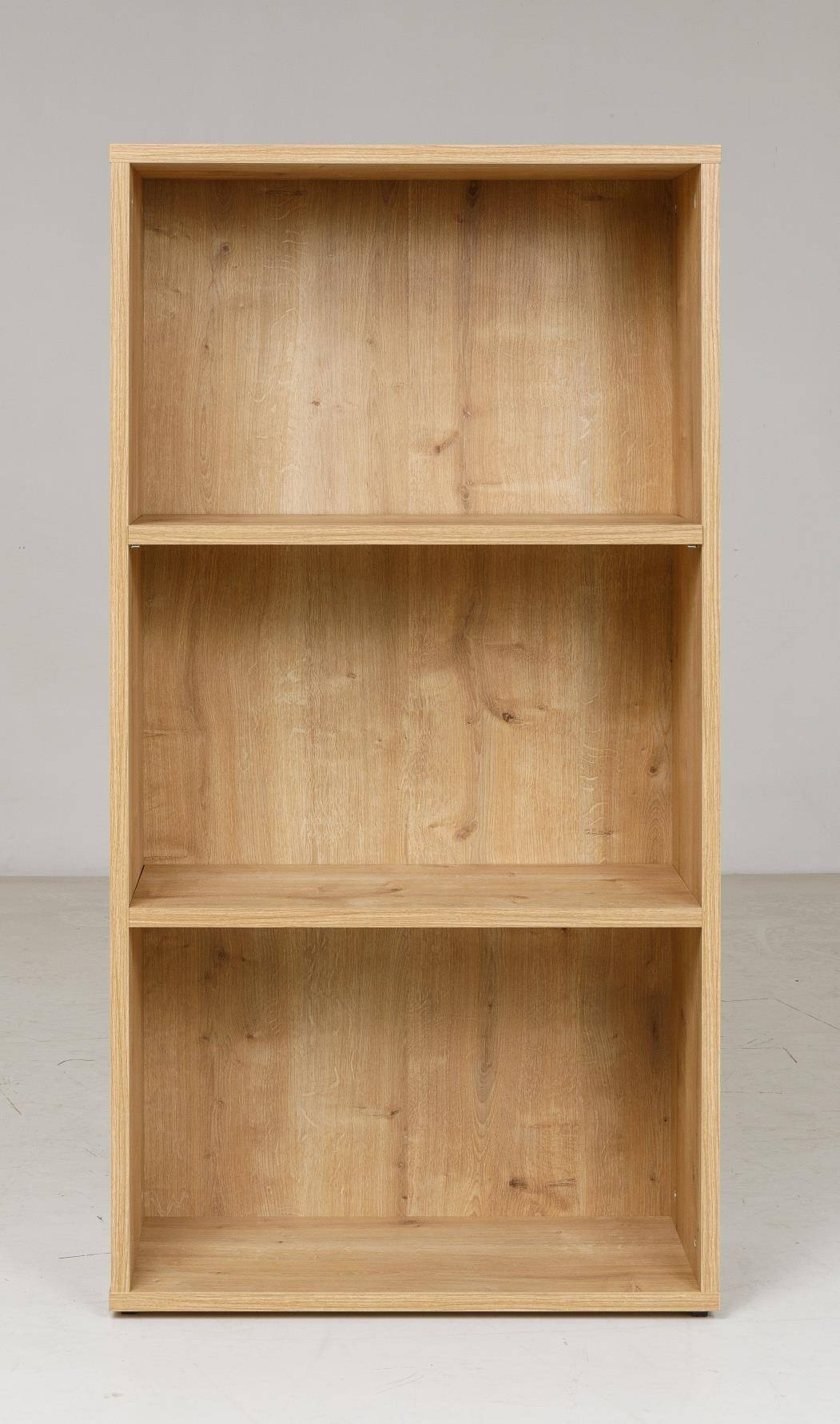 Bücherregal mit 3 Fächern, Saphir Eiche Dekor, 30x24x80 cm-3