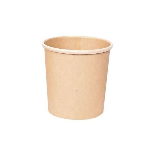 Suppenbecher Bio Minestrone 500ml DMxH 95x97mm Kraftpapier/PE VE=25 Stück-0