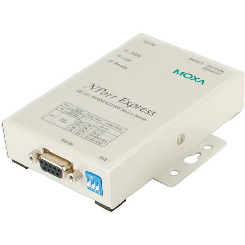 1-Port RS-232/422/485-Geräteserver mit 10/100 Mbit/s-Ethernet-Verbindung DE-311-0