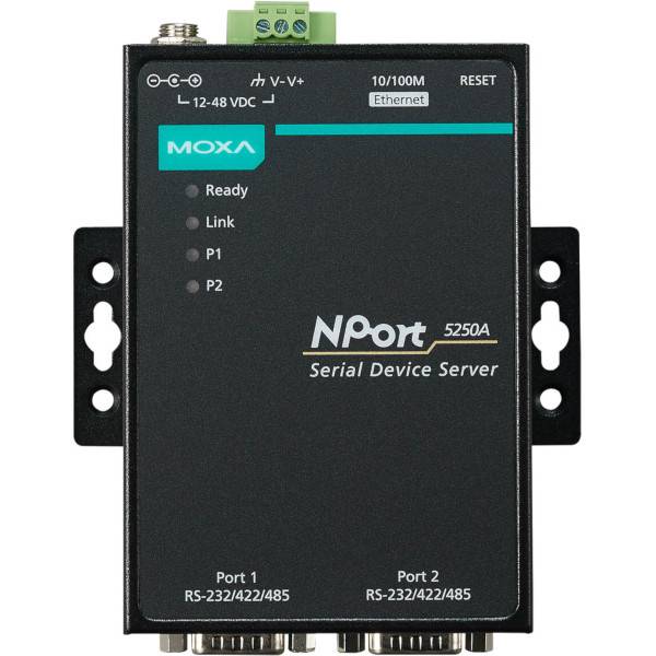 2-Port RS-232/422/485 Geräteserver NPort 5250A