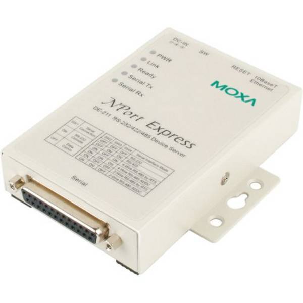 1-Port-RS-232/422/485-Geräteserver mit 10-Mbit/s-Ethernet-Verbindung DE-211