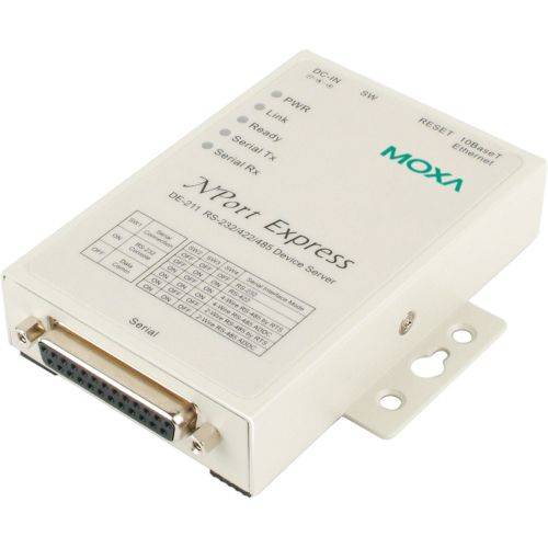 1-Port-RS-232/422/485-Geräteserver mit 10-Mbit/s-Ethernet-Verbindung DE-211-0