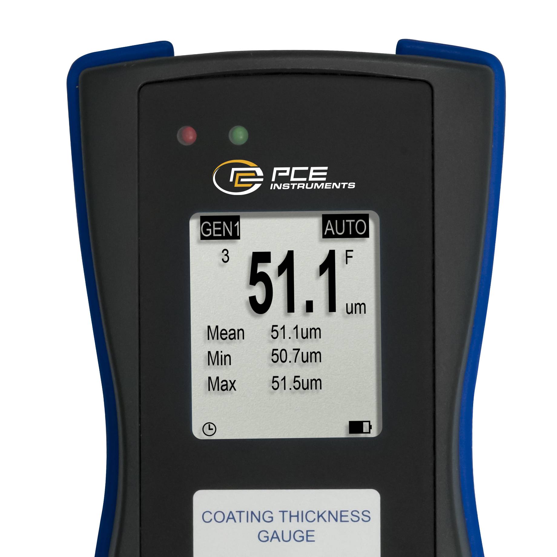 PCE Instruments Schichtdickenmessgerät PCE-CT 80-FN3 inkl. Standard Sensor |Fe und NFe |Genauigkeit ±2 % v. Mw.+ 1 µm-1